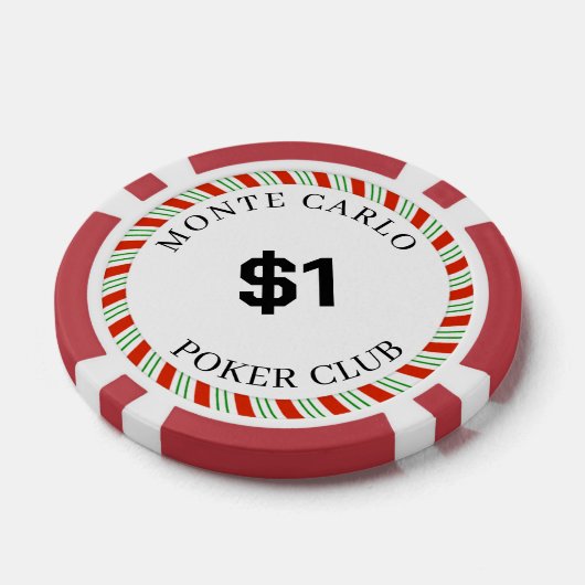 Custom Branded Monte Carlo Glad $1 14 Gram Poker Chips (Enkel)