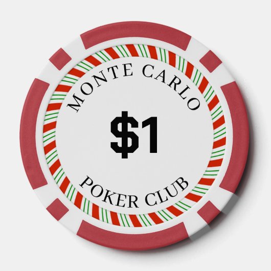 Custom Branded Monte Carlo Glad $1 14 Gram Poker Chips (Achterkant)