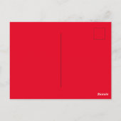 Custom Branded Red Afbeelding-Perfect Standard Briefkaart (Achterkant)