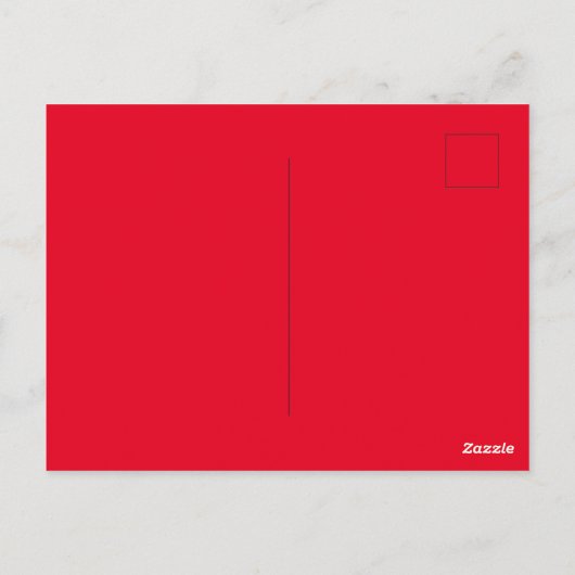 Custom Branded Red Afbeelding-Perfect Standard Briefkaart (Achterkant)