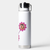 Custom Branded Roze Witte Persoonlijke Waterfles (Achterkant)