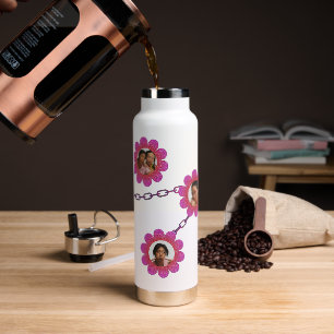 Custom Branded Roze Witte Persoonlijke Waterfles