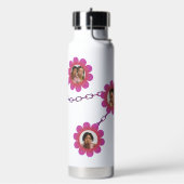 Custom Branded Roze Witte Persoonlijke Waterfles (Links)