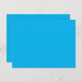 Custom Branded Sky Blue Afbeelding-Perfect Standaa Briefkaart (Voorkant / Achterkant)