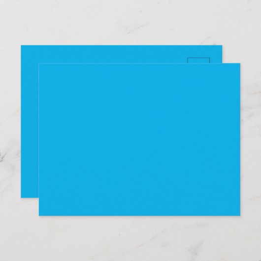 Custom Branded Sky Blue Afbeelding-Perfect Standaa Briefkaart (Voorkant / Achterkant)