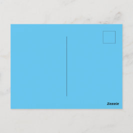 Custom Branded Sky Blue Afbeelding-Perfect Standaa Briefkaart
