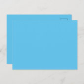 Custom Branded Sky Blue Afbeelding-Perfect Standaa Briefkaart (Voorkant / Achterkant)