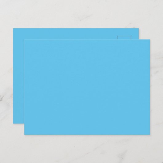 Custom Branded Sky Blue Afbeelding-Perfect Standaa Briefkaart (Voorkant / Achterkant)