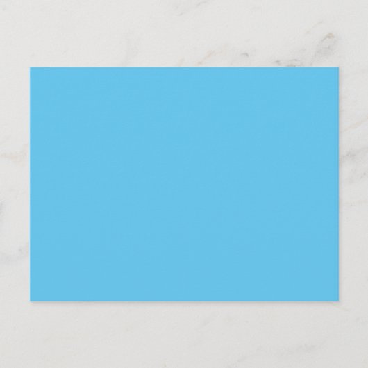 Custom Branded Sky Blue Afbeelding-Perfect Standaa Briefkaart (Voorkant)