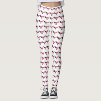 Custom Branded USA vlinder vlag Leggings