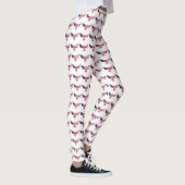 Custom Branded USA vlinder vlag Leggings (Rechts)