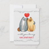 Custom Branded Valentijnsdag Flat Dank u kaart (Voorkant)