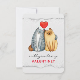 Custom Branded Valentijnsdag Flat Dank u kaart