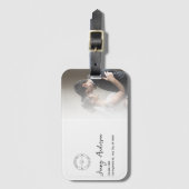 Custom Branded Wedding Photographer Bagagelabel (Voorkant (verticaal))