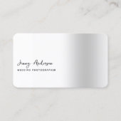 Custom Branded Wedding Photographer Visitekaartje (Voorkant)