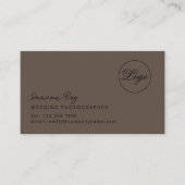 Custom Branded Wedding Photographer Visitekaartje (Voorkant)