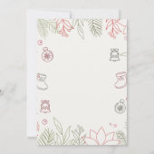 Custom Branded Wit Eenvoudig Kerstfeest Kaart (Achterkant)