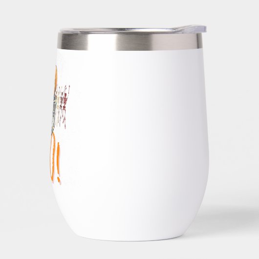 Custom Branded Wit en Sinaasappel Grunge Halloween (Links)