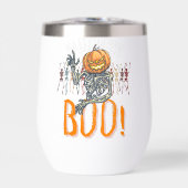 Custom Branded Wit en Sinaasappel Grunge Halloween (Voorkant)