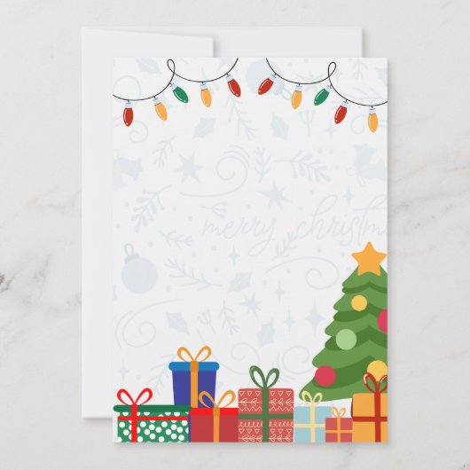 Custom Branded Wit & Rood Eenvoudige Vrolijke Kers Kaart (Achterkant)