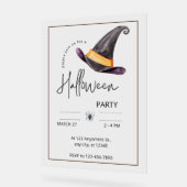 Custom Branded Wit & Zwart Halloween Party Acryl Bord (Hoek)