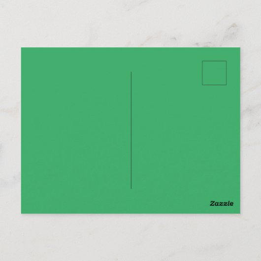 Custom Branded Zee Groen Afbeelding-Perfect Standa Briefkaart (Achterkant)