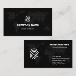 Custom Branded Zwart-wit Eenvoudig Bedrijf Visitekaartje