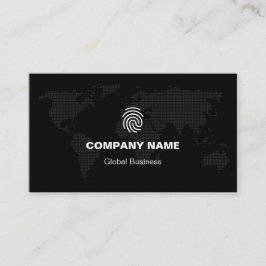 Custom Branded Zwart-wit Eenvoudig Bedrijf Visitekaartje