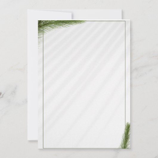 Custom BrandedWhite Moderne Kerstmis Fotocollage Kaart (Achterkant)