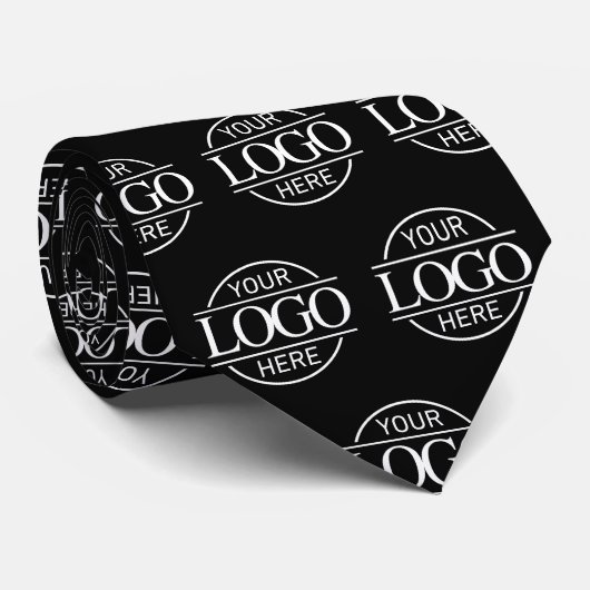 Custom Branding Business Logo Pattern Promotional Stropdas (Opgerold)