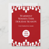 Custom Branding Holiday Kaart voor Bedrijven (Voorkant)