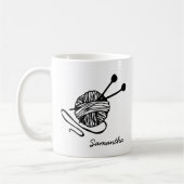 Custom Breien Liefhebber Gift Gepersonaliseerd Bre Koffiemok (Links)