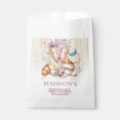 Custom Bridal Brunch Roze & Gouden glitter Bedankzakje (Voorkant)