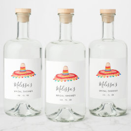 Custom Bridal Fiesta Sombrero Likeurfles Etiket