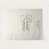 Custom Bridal Shower Banner - Elegant Decoration Wandkleed (Voorkant (horizontaal))