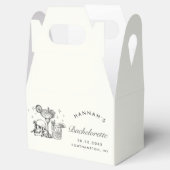 Custom Bride or Die Bachelorette Cocktail Party Bedankdoosjes (Geopend)