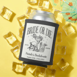 Custom Bride or Die Bachelorette Cocktail Party Blikjeskoeler