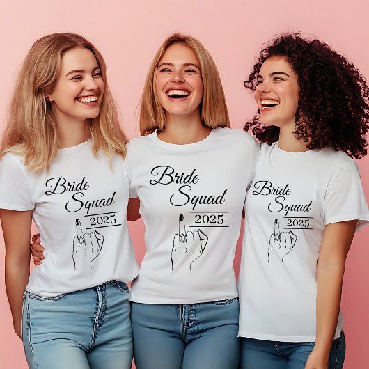 Custom Bride Squad Shirt -Funny Bachelorette Party