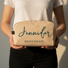 Custom Bridesmaid Makeup Bag for Bridal Shower Toilettasje