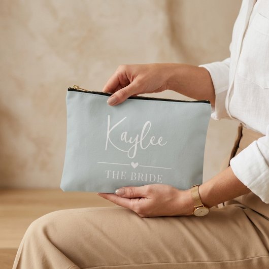 Custom Bridesmaid Proposal Pouch, Mrs Wedding Gift Etui