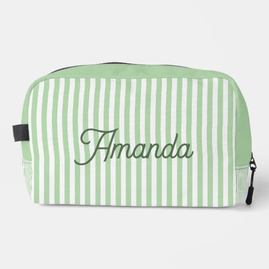 Custom Bridesmaid Striped Cosmetic Bag Toilettasje (Voorkant)