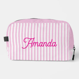 Custom Bridesmaid Striped Cosmetic Bag Toilettasje