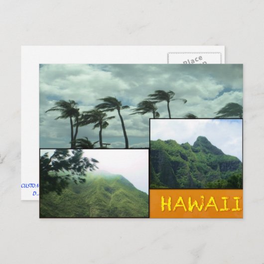 CUSTOM BRIEFKAARTEN - HAWAII COLLAGE# 24 (Voorkant / Achterkant)
