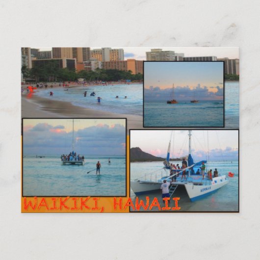 CUSTOM BRIEFKAARTEN - HAWAII COLLAGE# 28 (Voorkant)