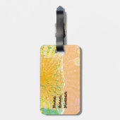 Custom, Bright and Sunny Florida Bagagelabel (Achterkant verticaal)