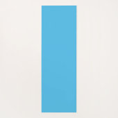 Custom Bright Blue Lotus Bloemen Monogram Naam Yogamat (Achterkant)