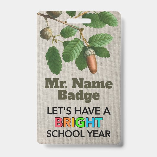 Custom Bright School Badge (Voorkant)