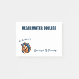 CUSTOM Broncos hengst mascotte | Blauw & Sinaasapp Post-it® Notes