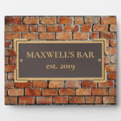 Custom Bronze on Brick Memorial Plaque Fotoplaat (Voorkant)