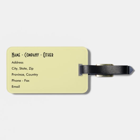 Custom Brook-forel Gevist Bagagelabel (Achterkant horizontaal)